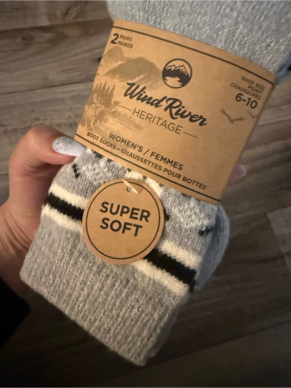 Women's Wind River Heritage Socks - 2 pairs! Super Soft - Picture 3 of 3